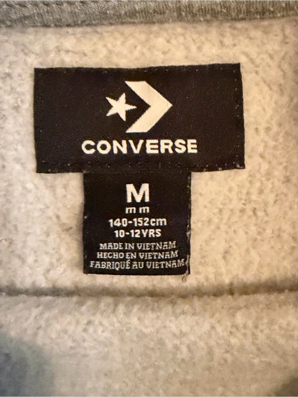 Converse Kids Colorblock Gray Logo Sweatshirt